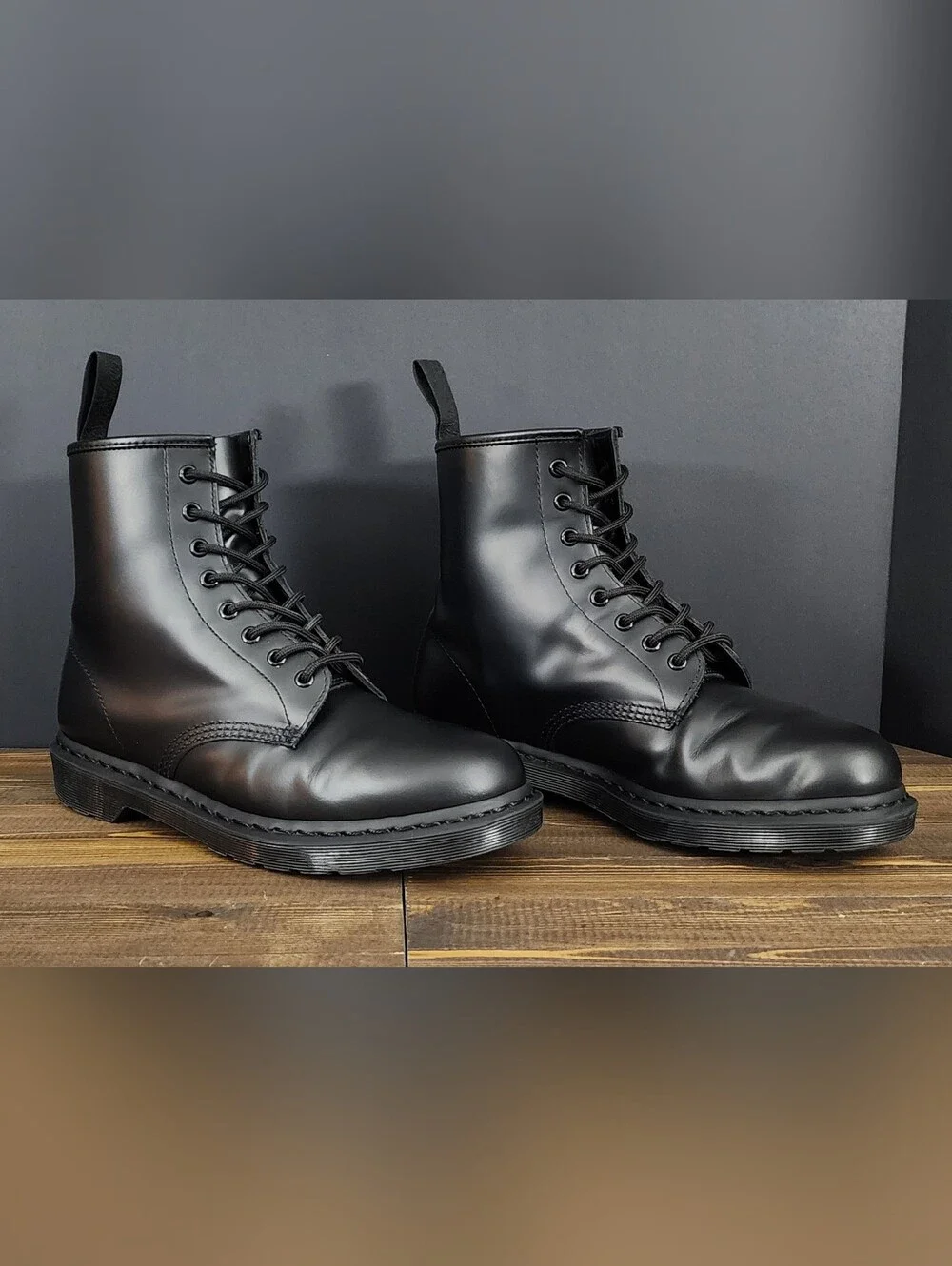 Dr. Martens 1460 Mono Black Smooth Leather Boots Men’s 11